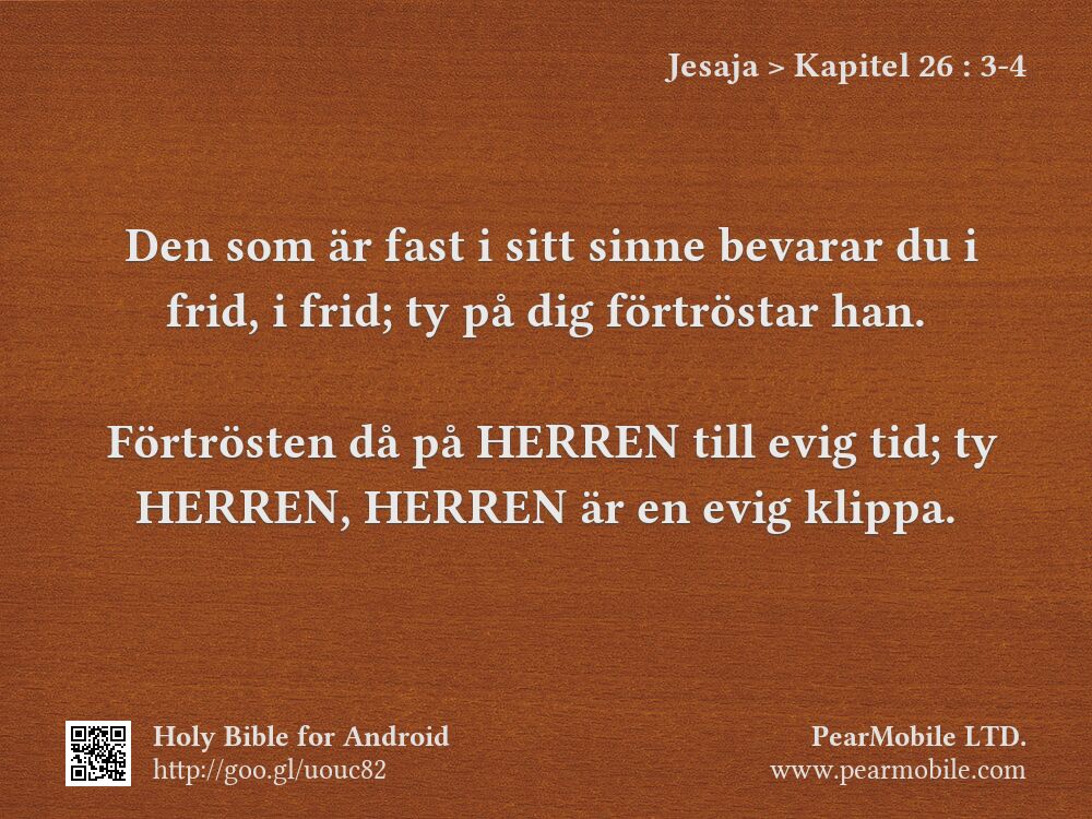 Jesaja, Kapitel 26:3-4